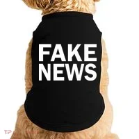 Fake News Bold Text Doggie Tank thumb 0