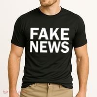 Fake News Bold Text Cooling Performance Crew T-Shirt thumb 2