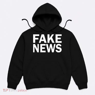 Fake News Bold Text Hoodie