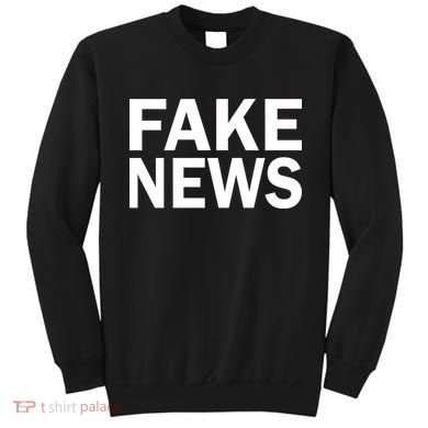 Fake News Bold Text Sweatshirt