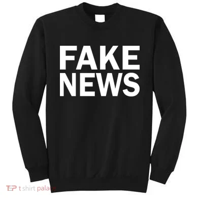 Fake News Bold Text Sweatshirt