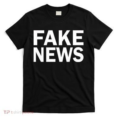 Fake News Bold Text T-Shirt