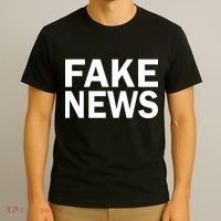 Fake News Bold Text T-Shirt thumb 3