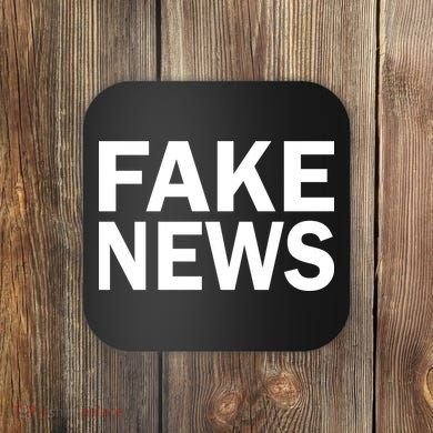 Fake News Bold Text Coaster