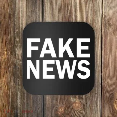 Fake News Bold Text Coaster