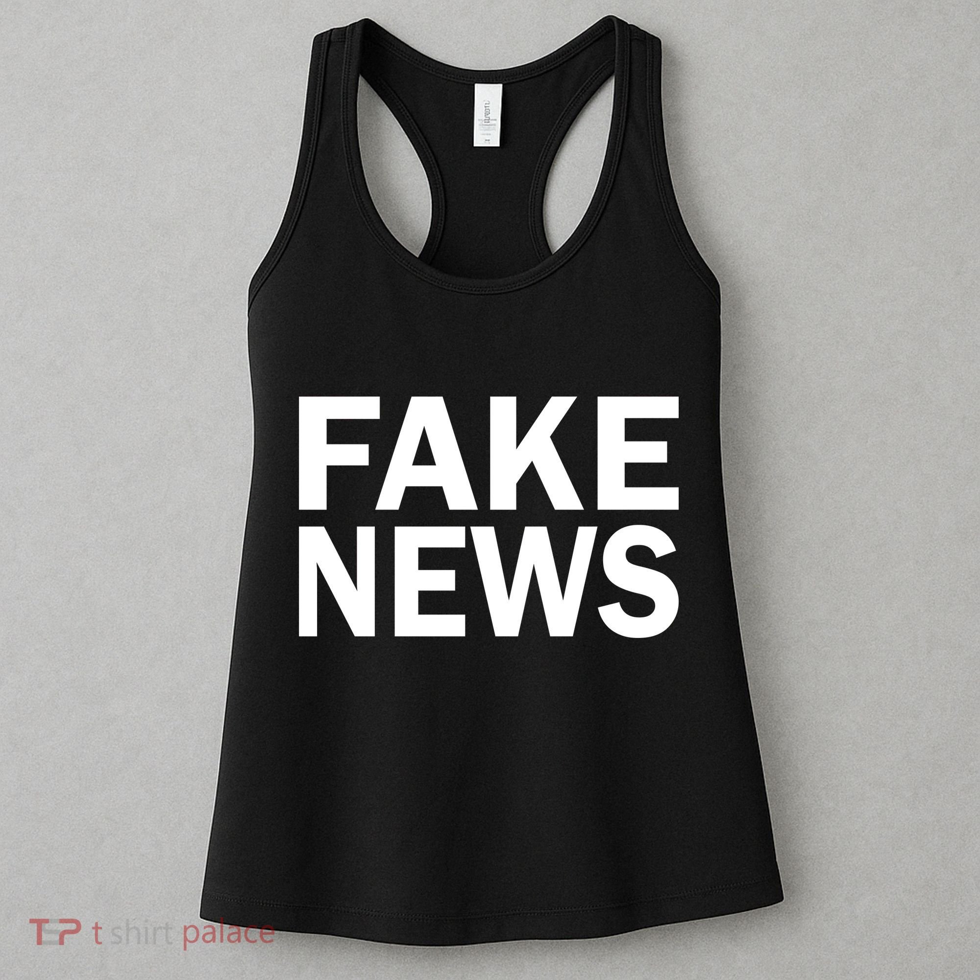 Fake News Bold Text Women's Tank Top