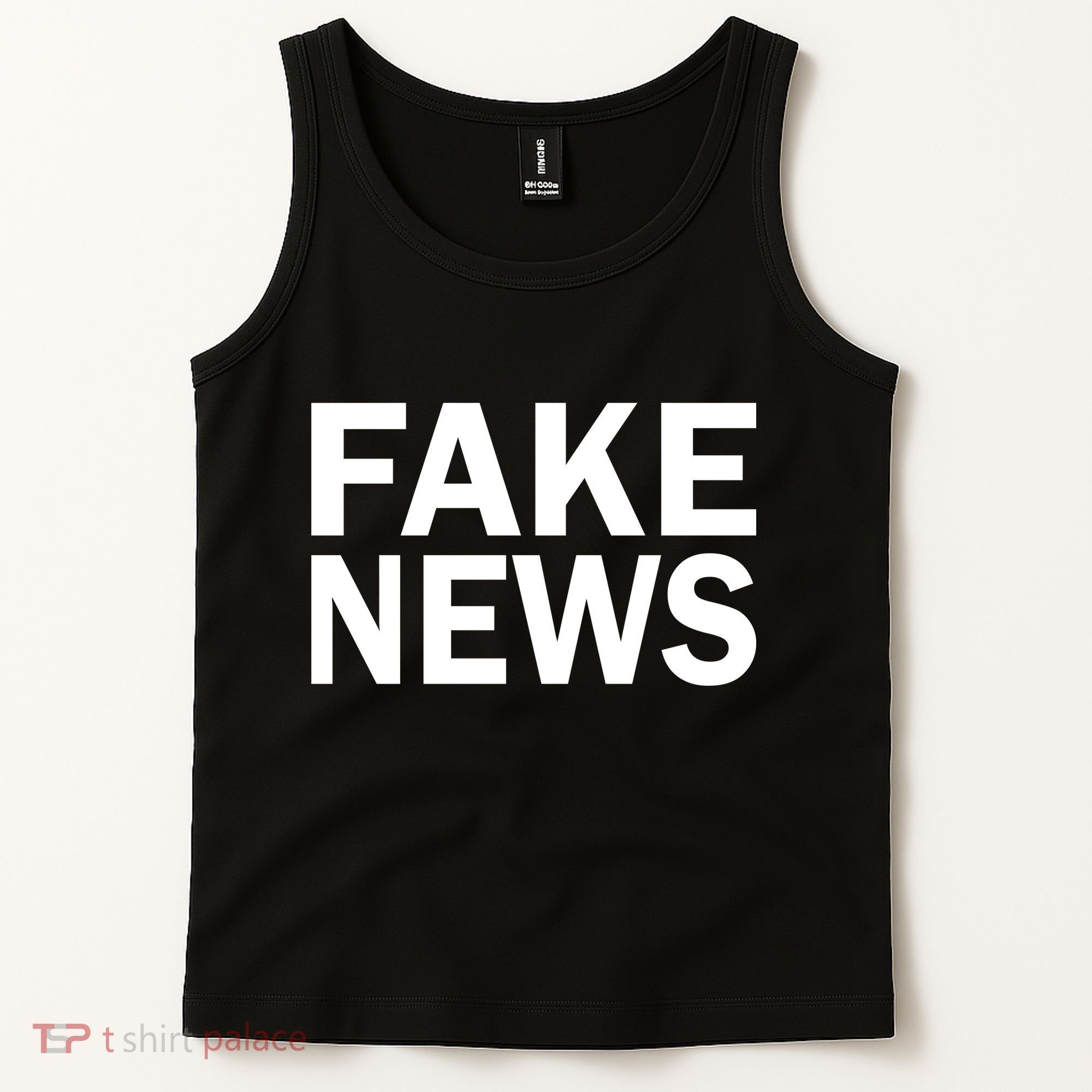 Fake News Bold Text Tank Top