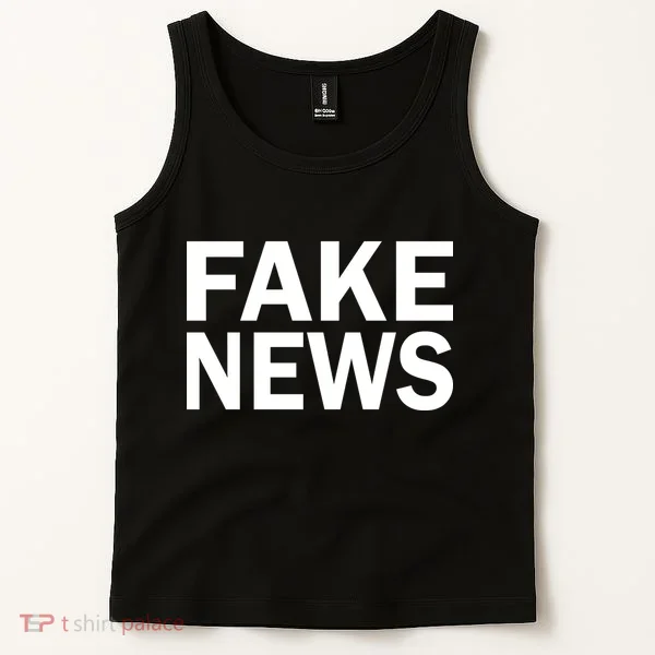 Fake News Bold Text Tank Top