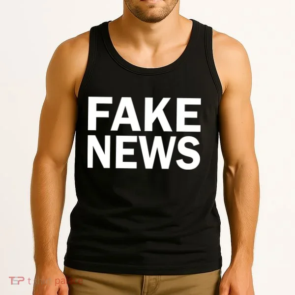 Fake News Bold Text Tank Top