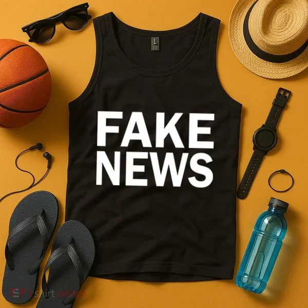 Fake News Bold Text Tank Top
