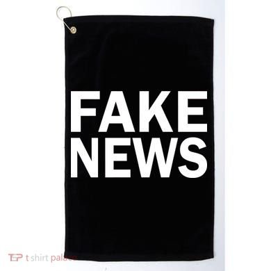 Fake News Bold Text Golf Towel