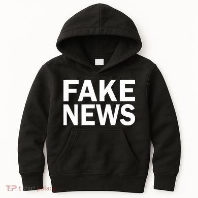 Fake News Bold Text Kids Hoodie