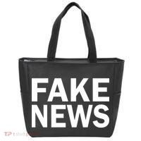 Fake News Bold Text Tote Bag thumb 0