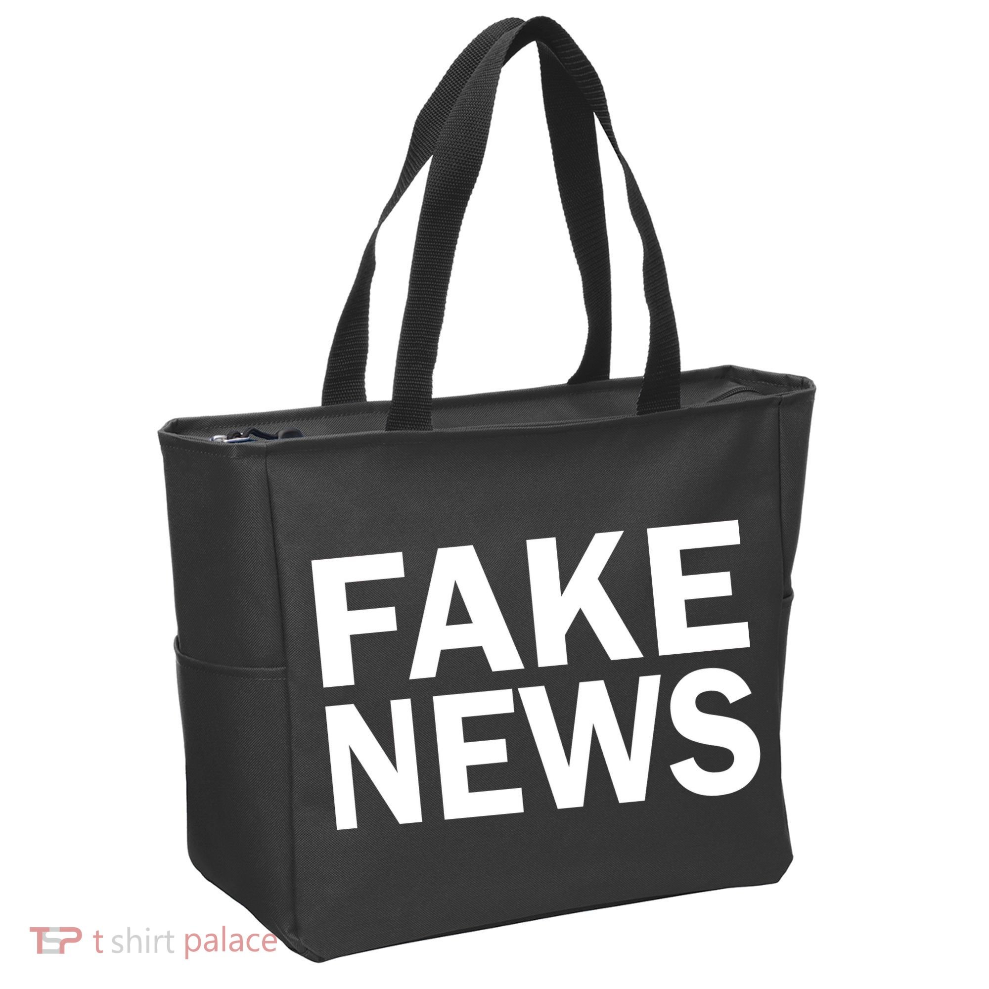 Fake News Bold Text Tote Bag