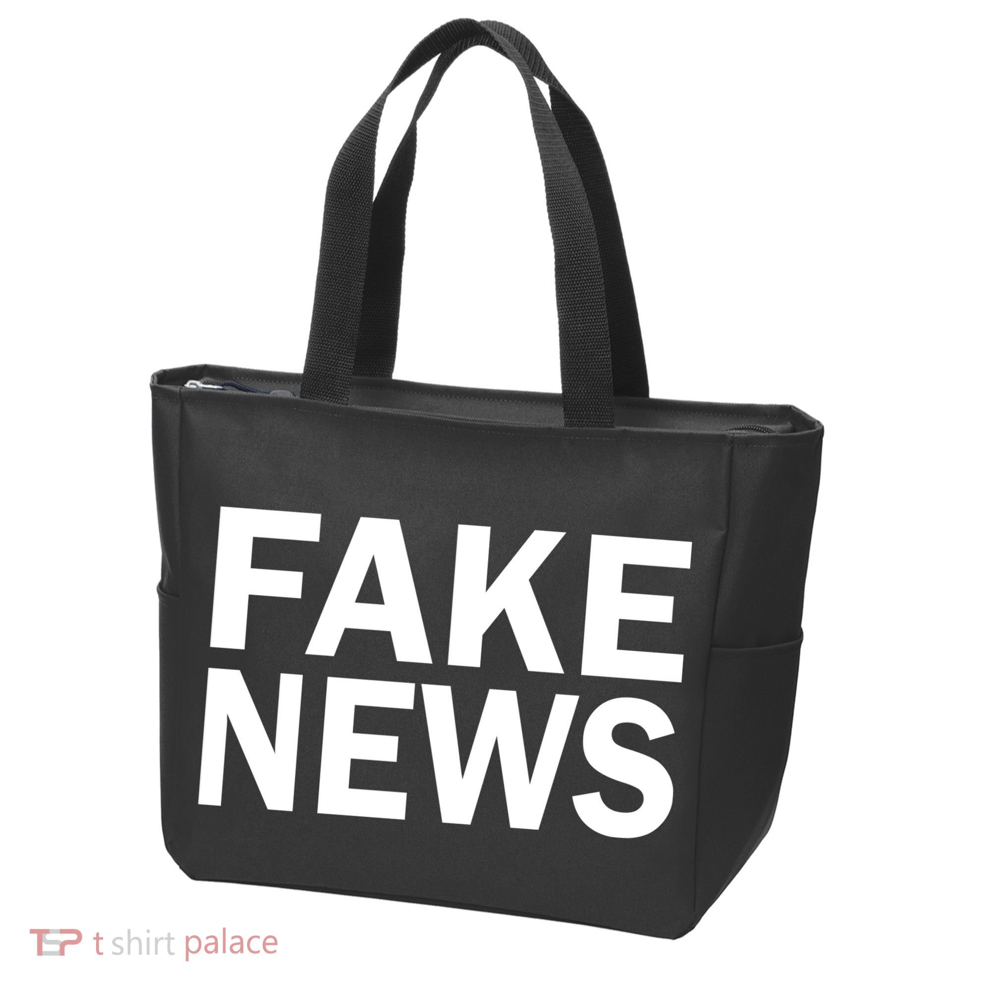 Fake News Bold Text Tote Bag