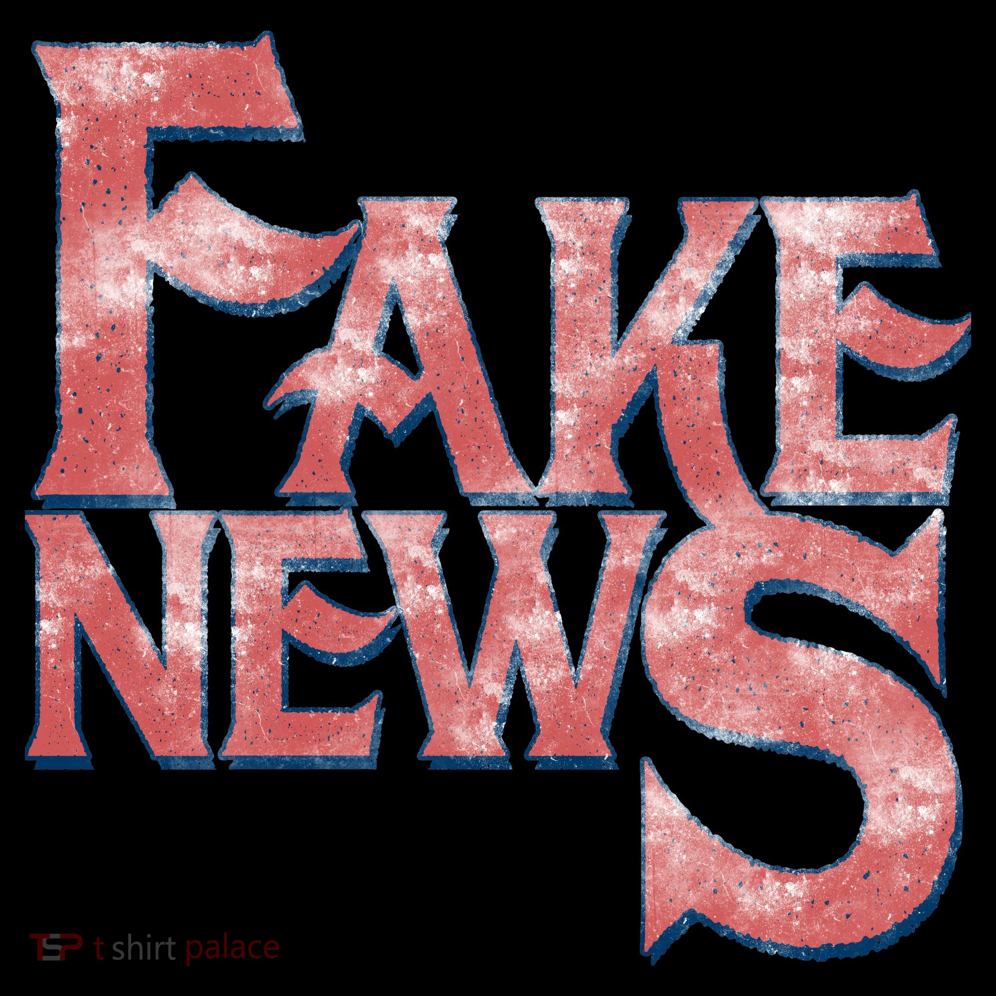 Fake News Distressed Text Backpack