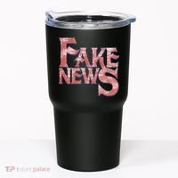 Fake News Distressed Text Tumbler thumb 0