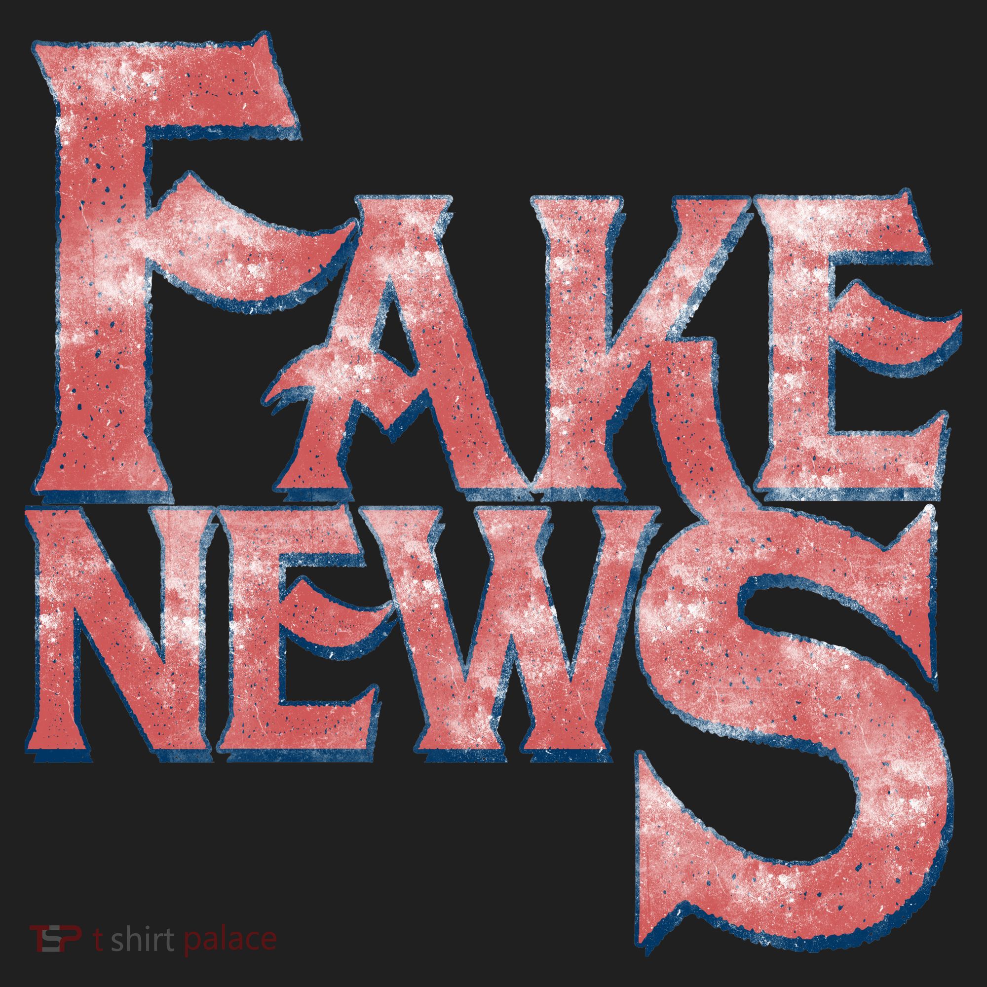Fake News Distressed Text Tumbler