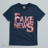Fake News Distressed Text T-Shirt thumb 5