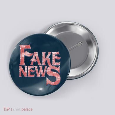Fake News Distressed Text Button