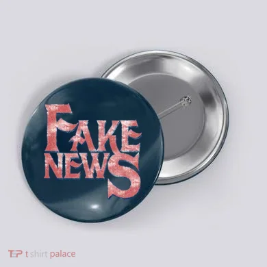 Fake News Distressed Text Button