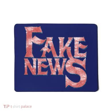 Fake News Distressed Text Mousepad