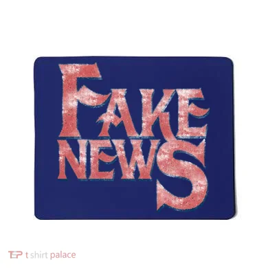 Fake News Distressed Text Mousepad