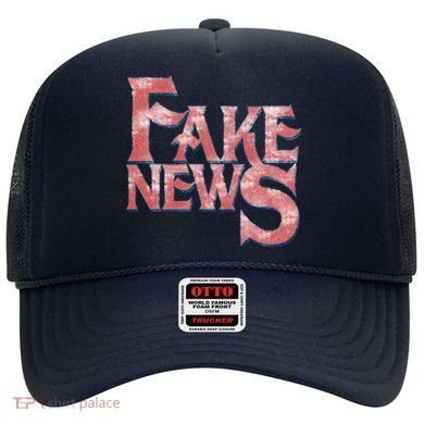Fake News Distressed Text Hat