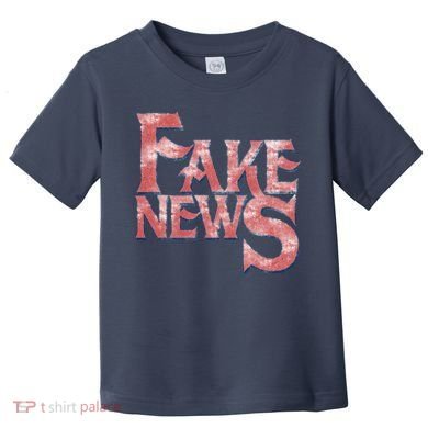 Fake News Distressed Text Toddler T-Shirt