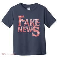 Fake News Distressed Text Toddler T-Shirt thumb 0