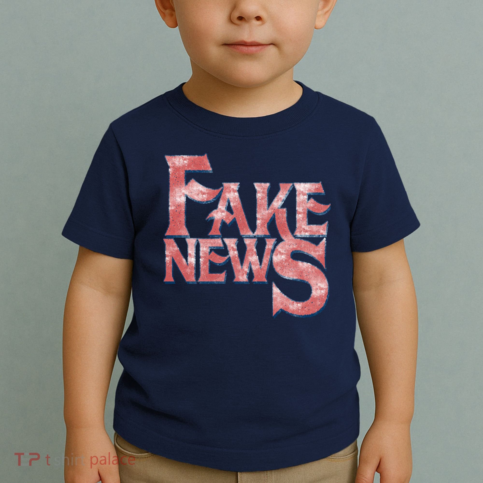 Fake News Distressed Text Toddler T-Shirt