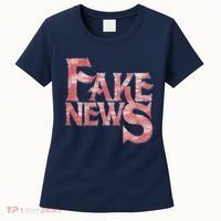 Fake News Distressed Text Women's T-Shirt thumb 0