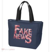 Fake News Distressed Text Tote Bag thumb 3