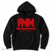 Fake News Network FFN We Invent You Believe Donald Trump Hoodie thumb 0