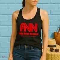 Fake News Network FFN We Invent You Believe Donald Trump Women's Tank Top thumb 2