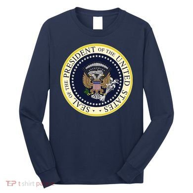 Fake Presidential Seal Long Sleeve Shirt