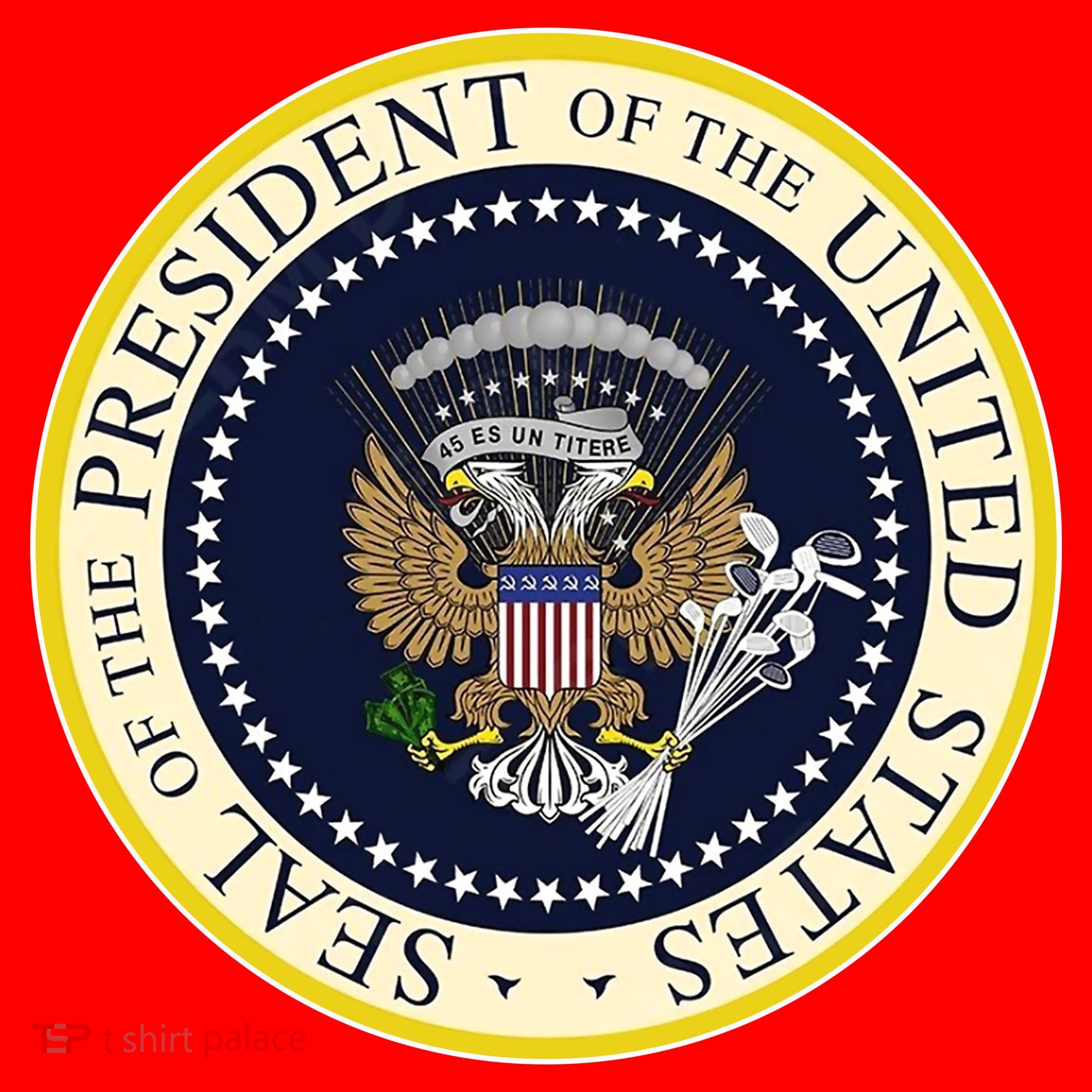 Fake Presidential Seal Santa Hat