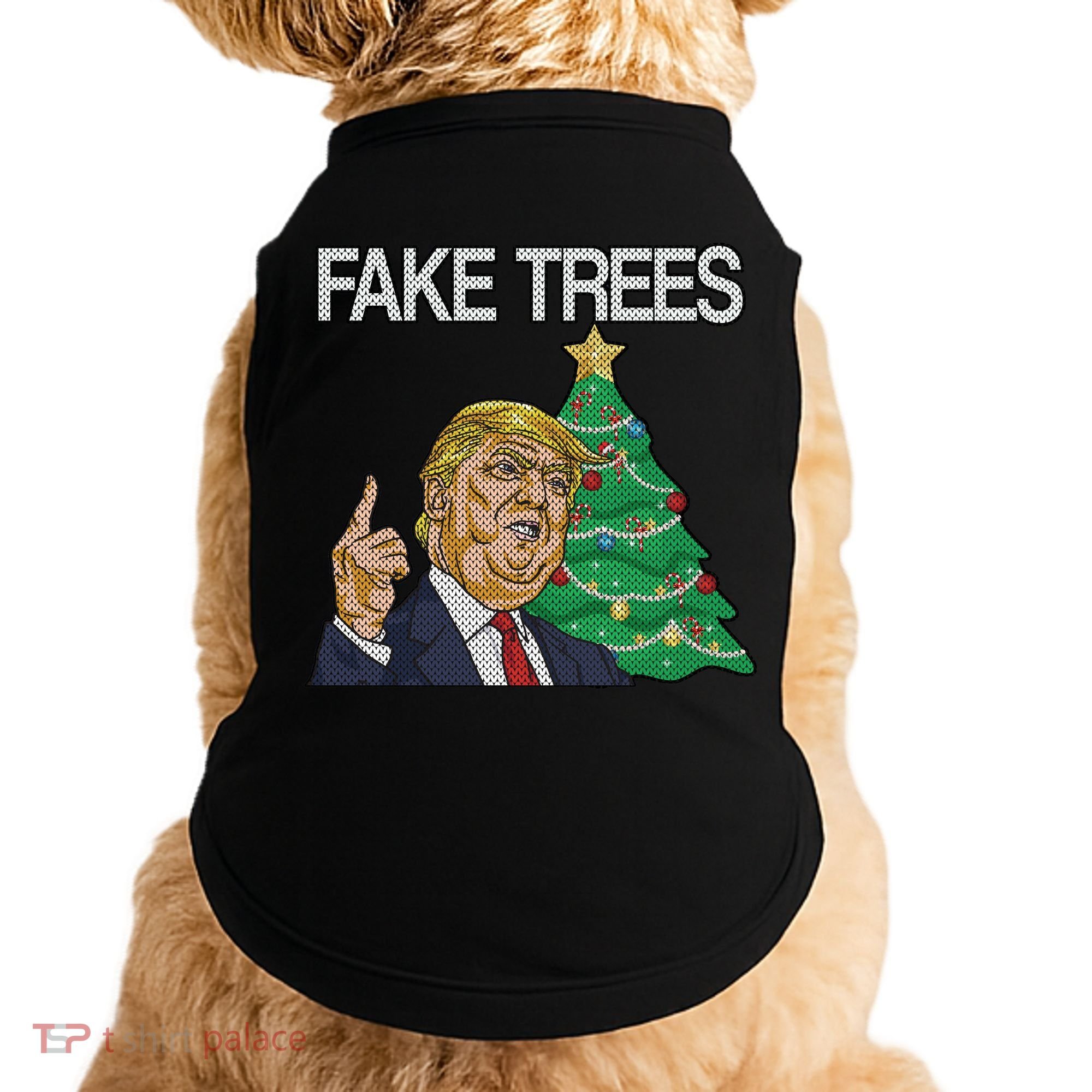 Fake Trees News Ugly Christmas Doggie Tank