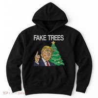 Fake Trees News Ugly Christmas Hoodie thumb 0