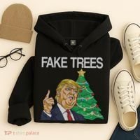 Fake Trees News Ugly Christmas Hoodie thumb 4