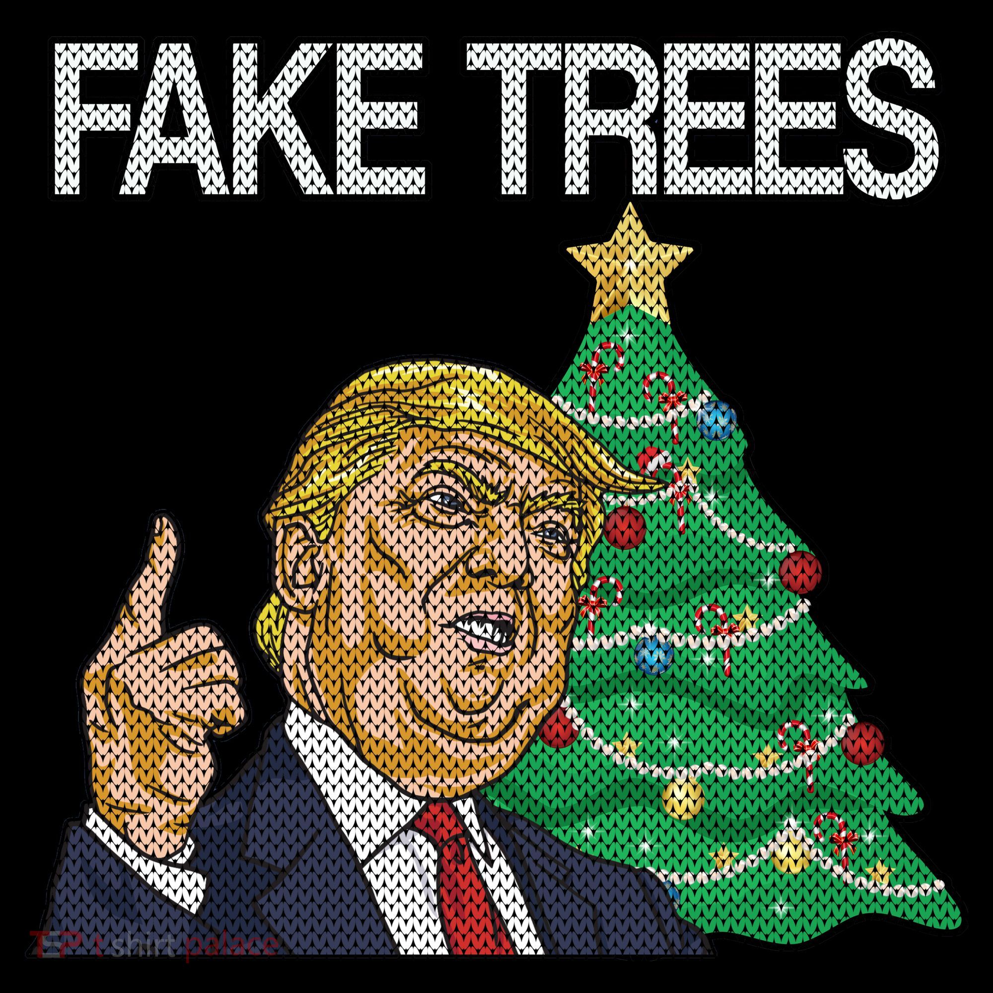 Fake Trees News Ugly Christmas Sweatshirt
