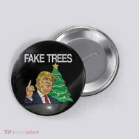Fake Trees News Ugly Christmas Button thumb 0