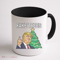 Fake Trees News Ugly Christmas Coffee Mug thumb 1