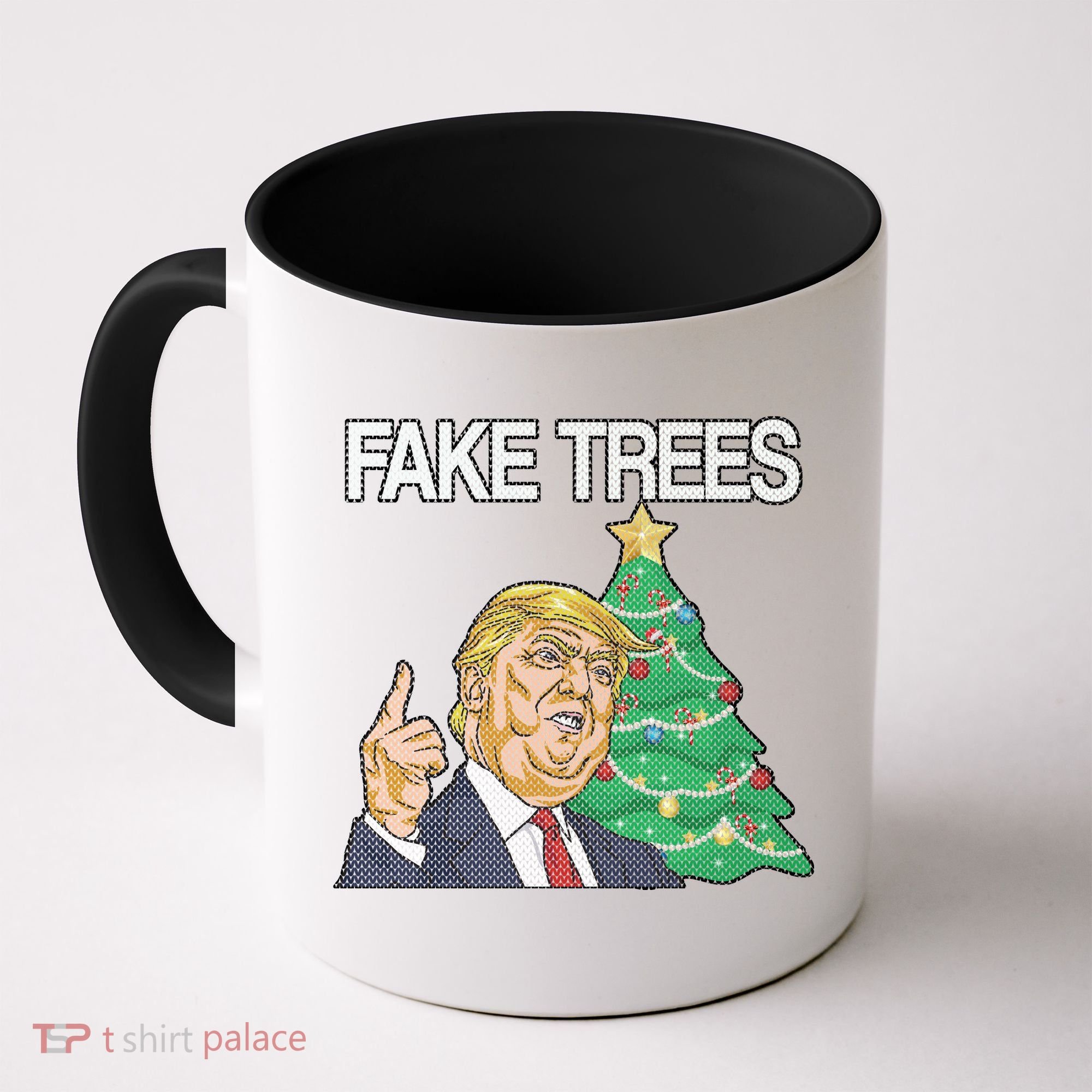 Fake Trees News Ugly Christmas Coffee Mug
