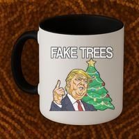 Fake Trees News Ugly Christmas Coffee Mug thumb 2