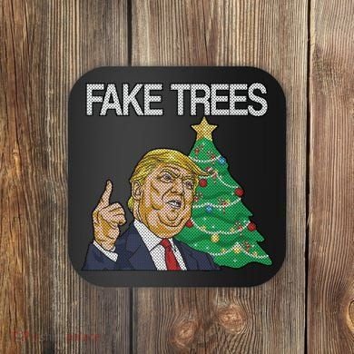 Fake Trees News Ugly Christmas Coaster