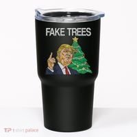 Fake Trees News Ugly Christmas Tumbler thumb 0