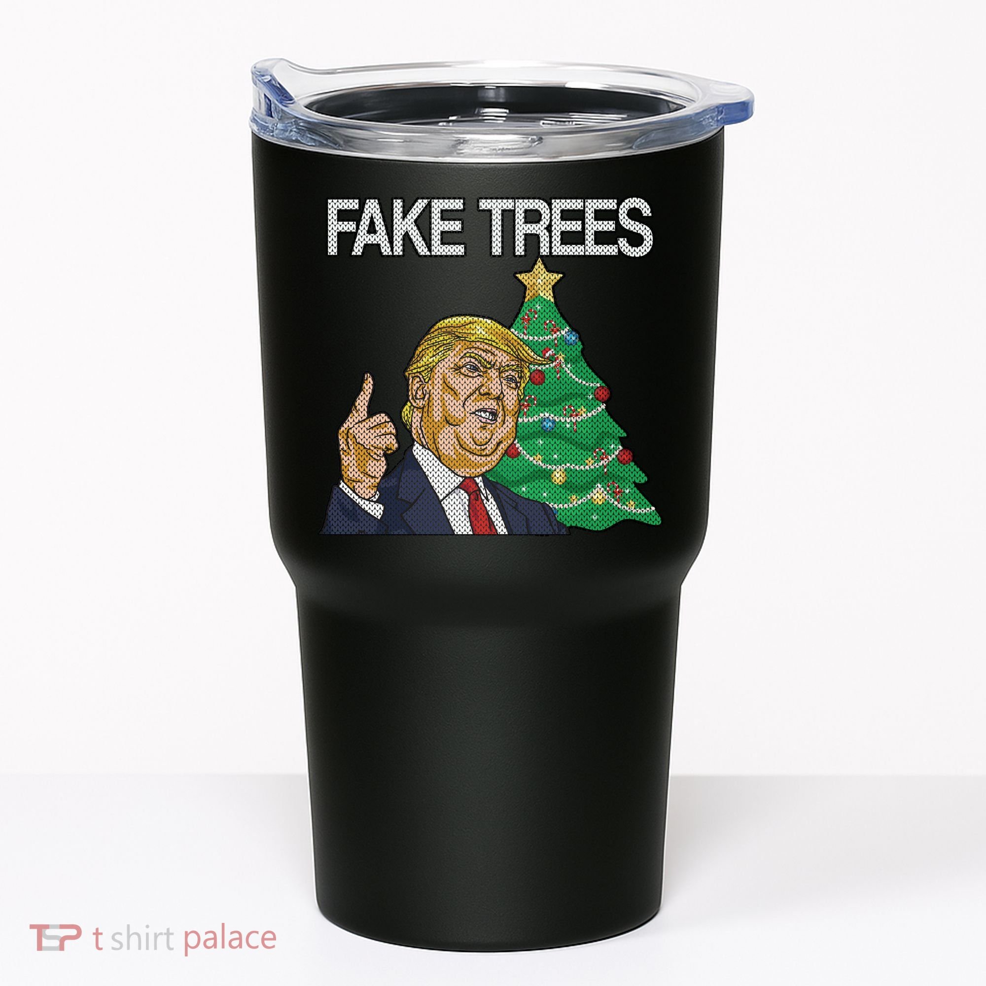 Fake Trees News Ugly Christmas Tumbler