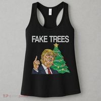 Fake Trees News Ugly Christmas Women's Tank Top thumb 3