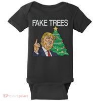 Fake Trees News Ugly Christmas Baby Bodysuit thumb 0